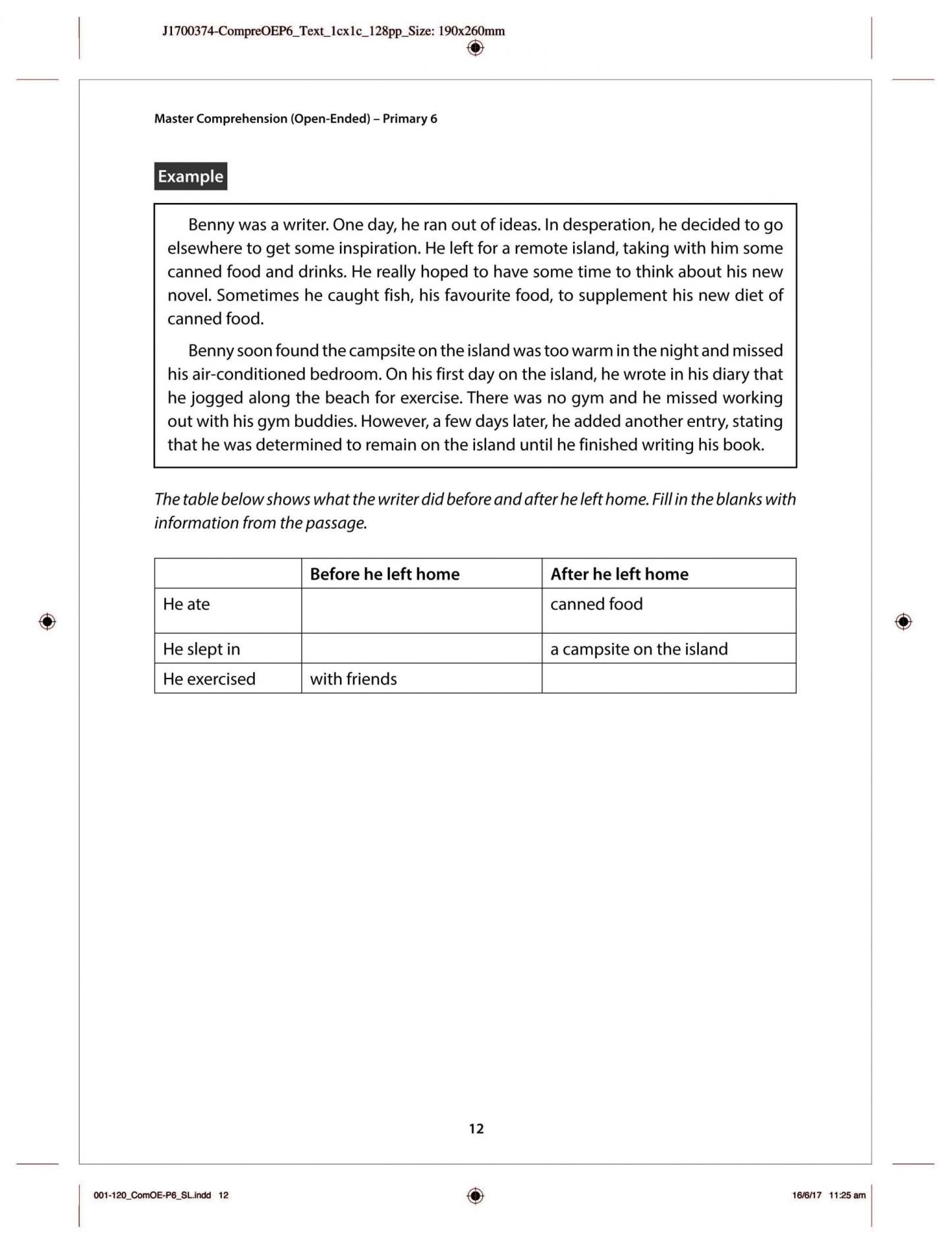 Primary 6 English: Master Comprehension (Open-Ended)
