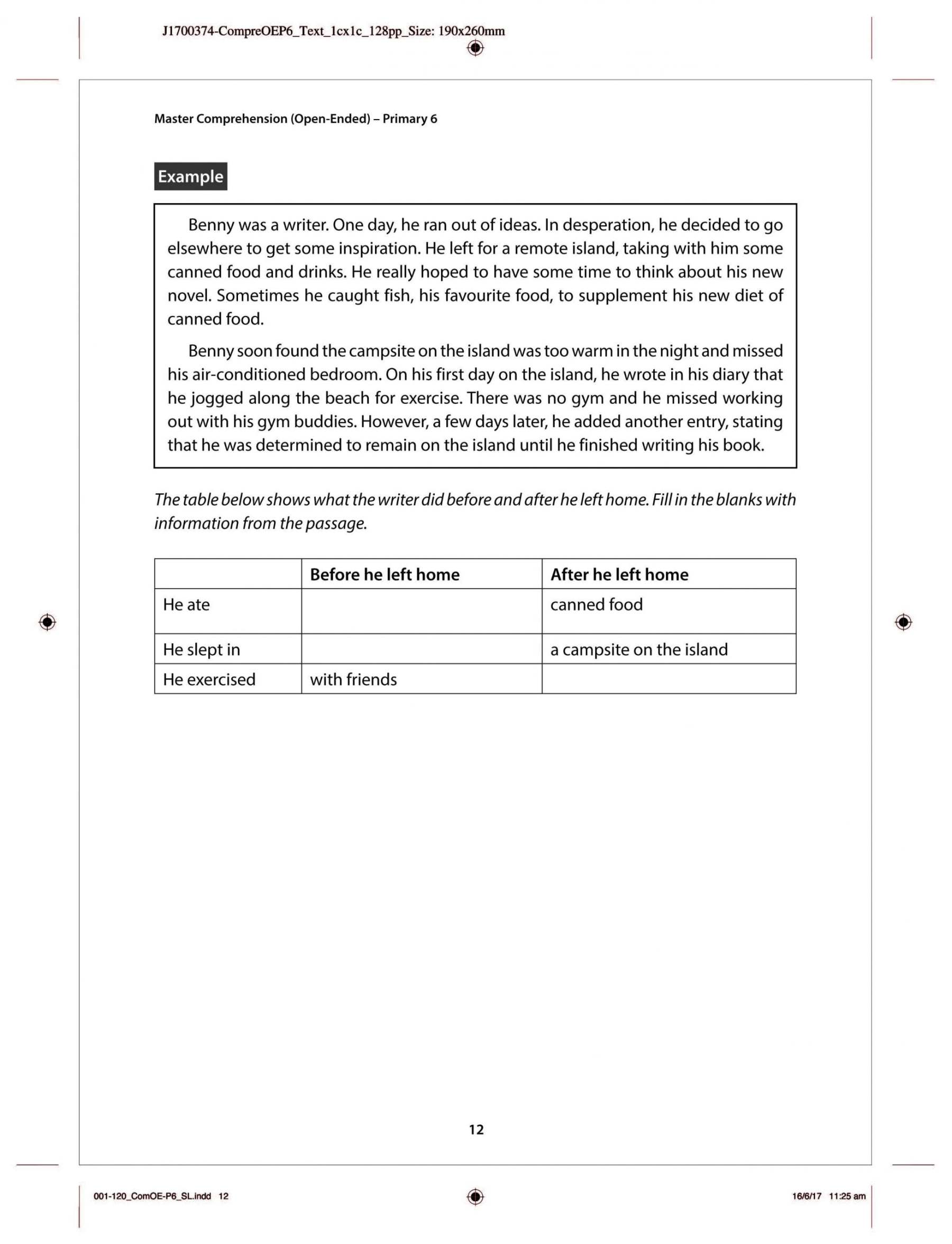 Primary 6 English: Master Comprehension (Open-Ended)