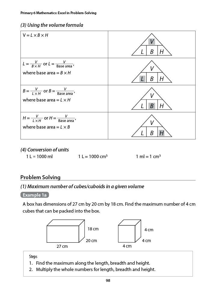 Primary 6 Mathematics Excel in Problem-Solving