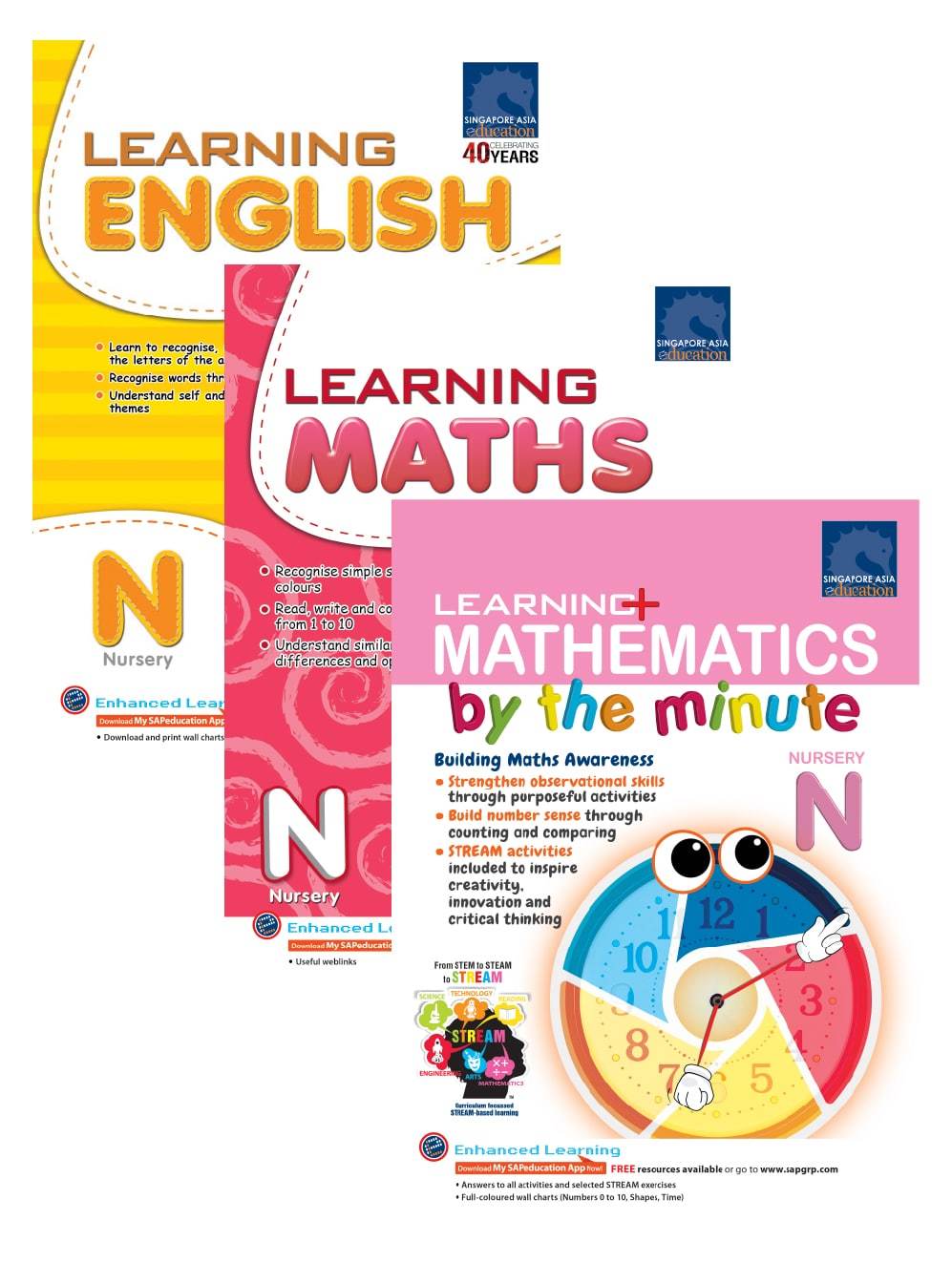 Learning English & Maths series - Nursery Set