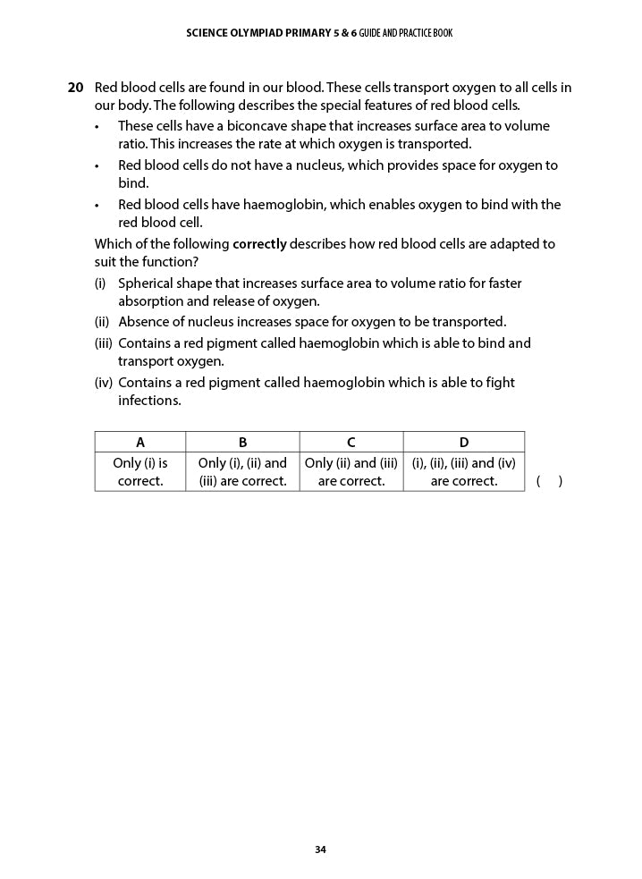 Science Olympiad Primary 3 & 4 Guide and Practice Book
