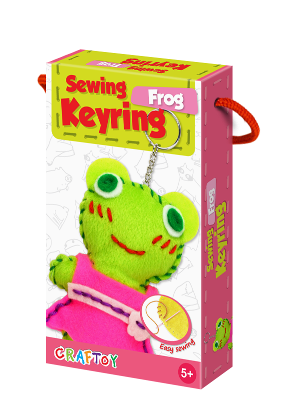 DIY Sewing Frog Keyring