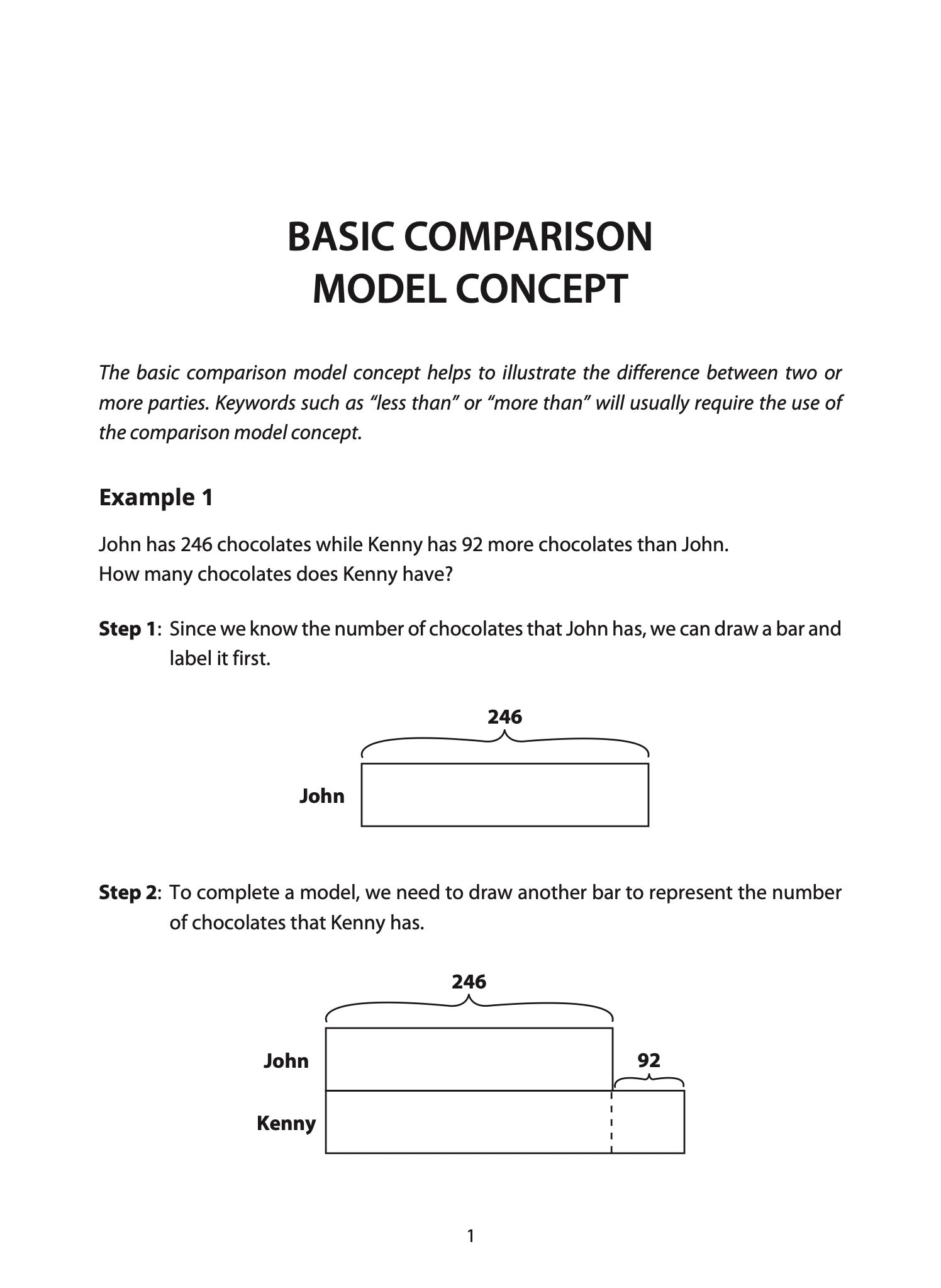 Singapore Maths Model Drawing Strategies for Upper Primary