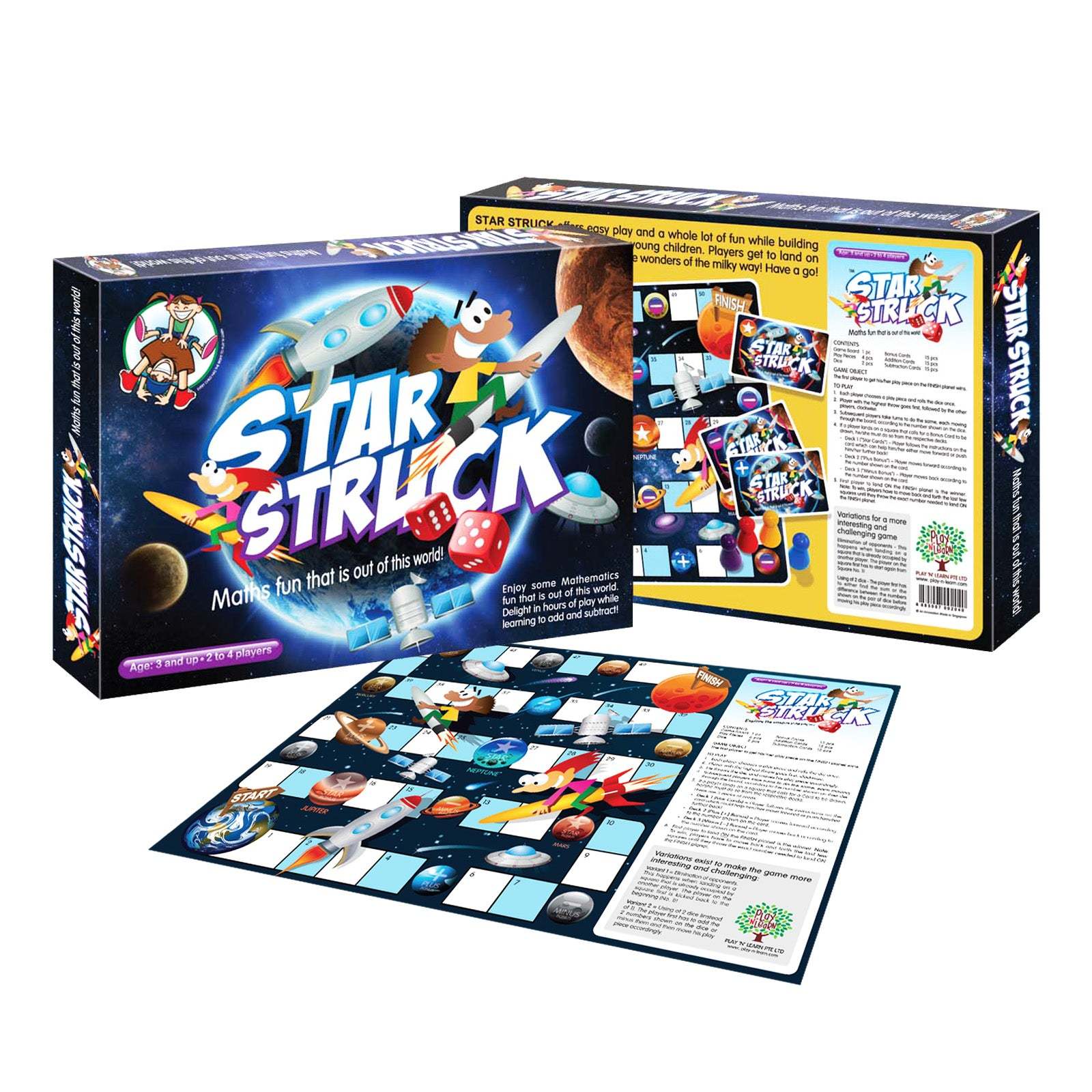 Board Game Star Struck on Addition and Subtraction