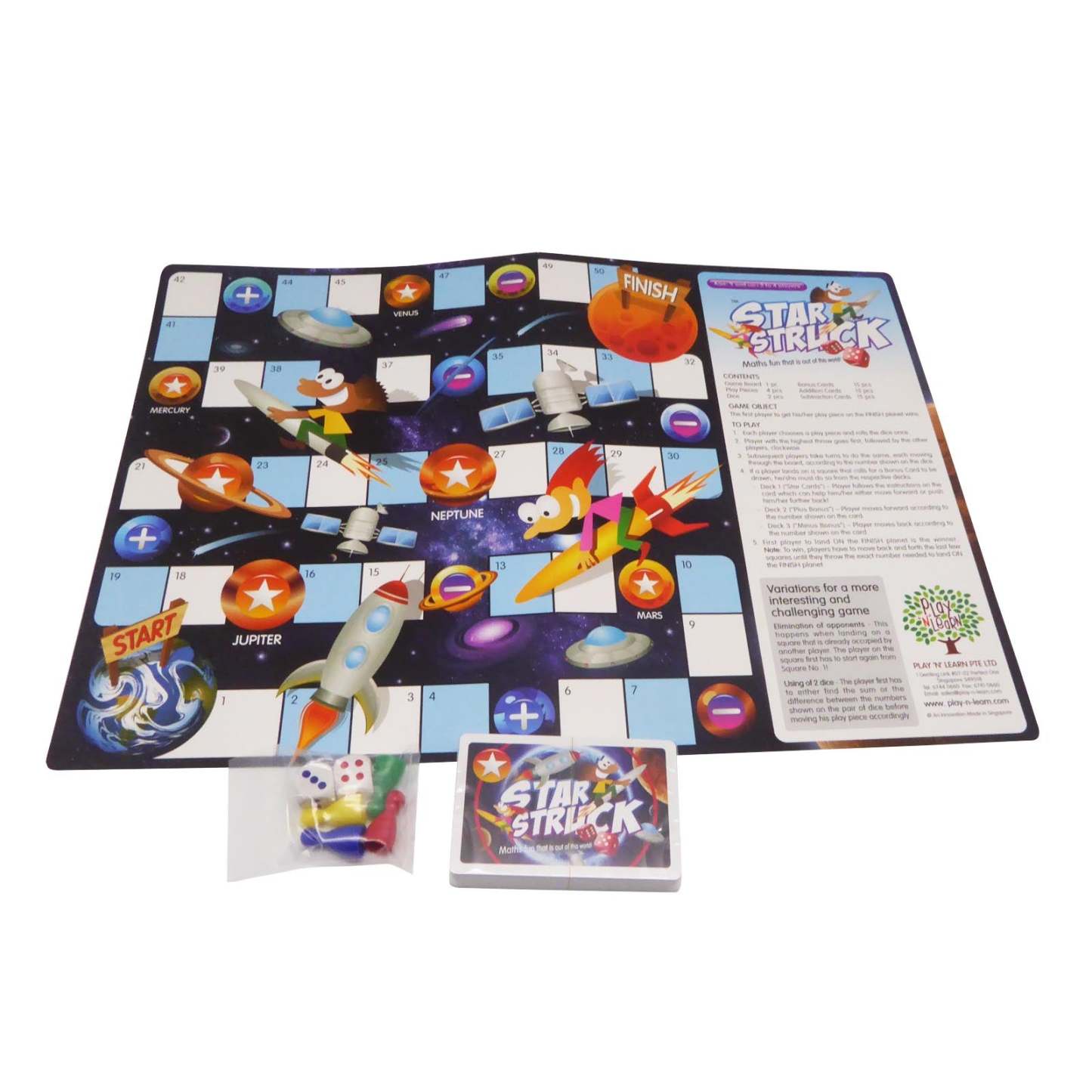 Board Game Star Struck on Addition and Subtraction