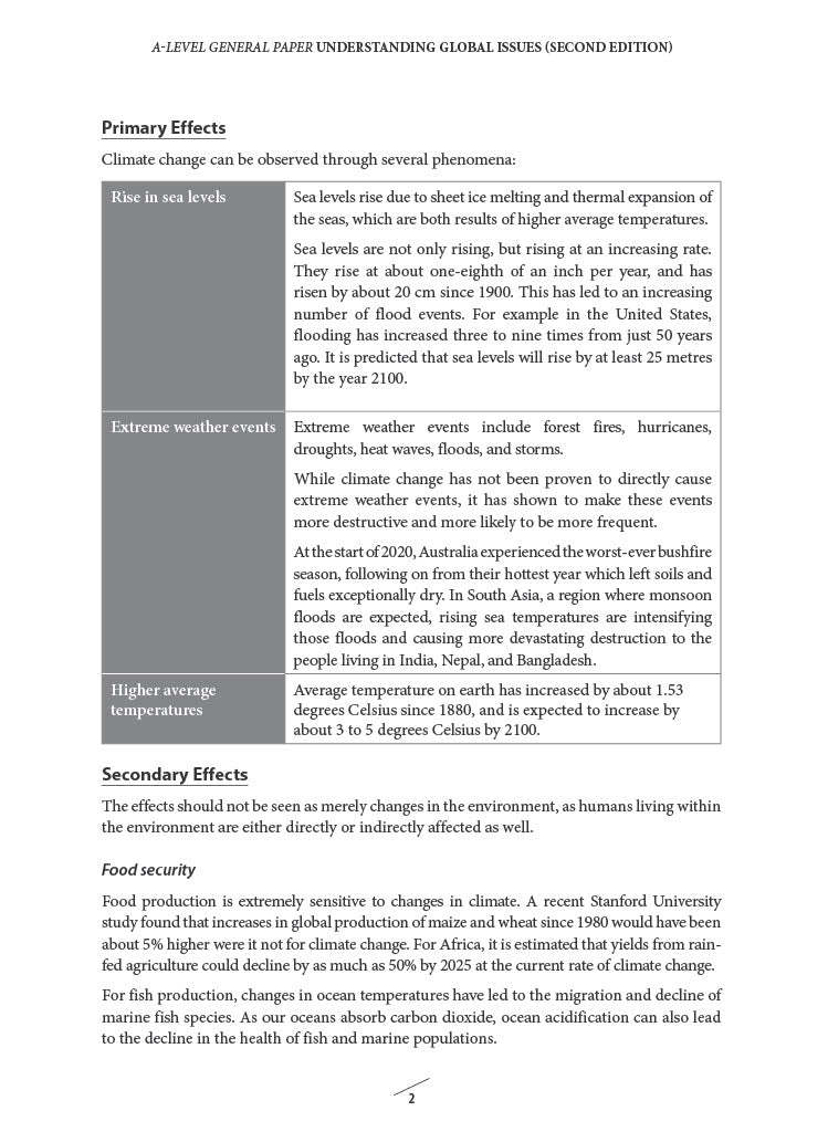 A-Level General Paper Understanding Global Issues (Second Edition)