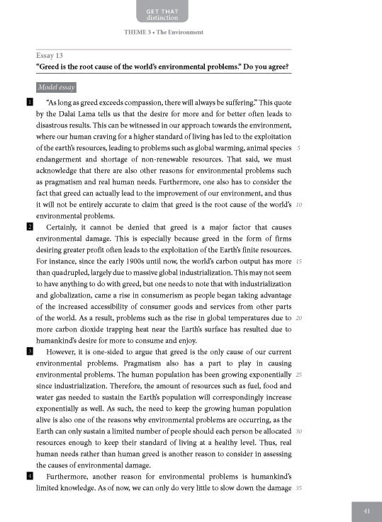 A-Level General Paper: Model Essays by Themes Volume 1