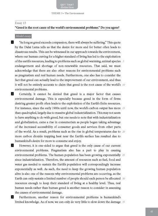 A-Level General Paper: Model Essays by Themes Volume 1