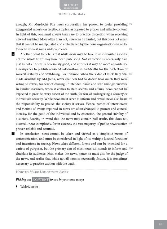 A-Level General Paper: Model Essays by Themes Volume 1