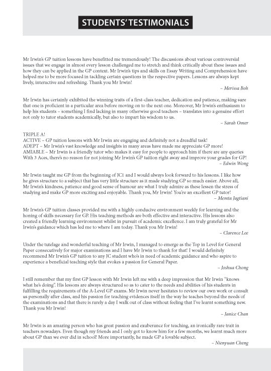 A-Level General Paper: Model Essays by Themes Volume 2