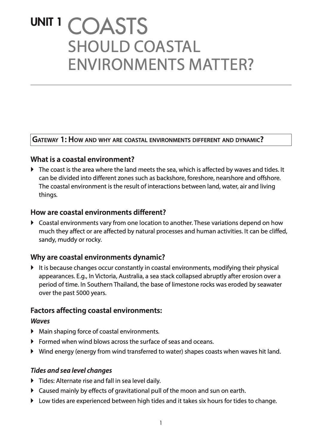 Ace Your O-Level Geography Key Revision Notes