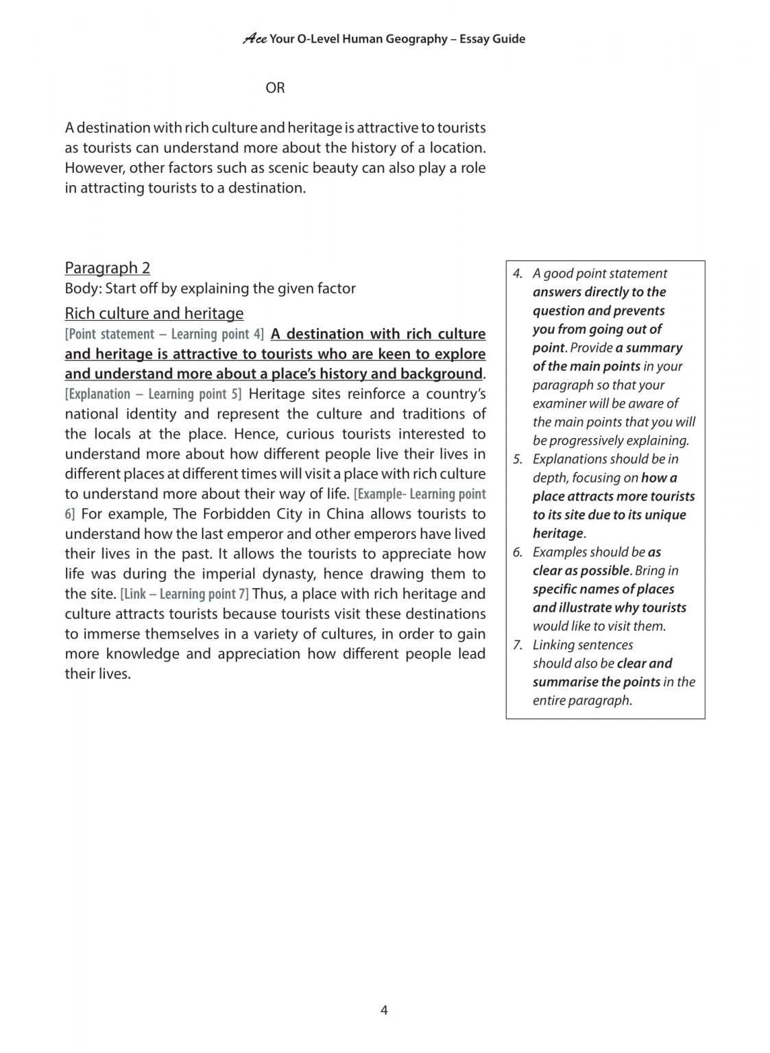 Ace Your O-Level Human Geography  Essay Guide