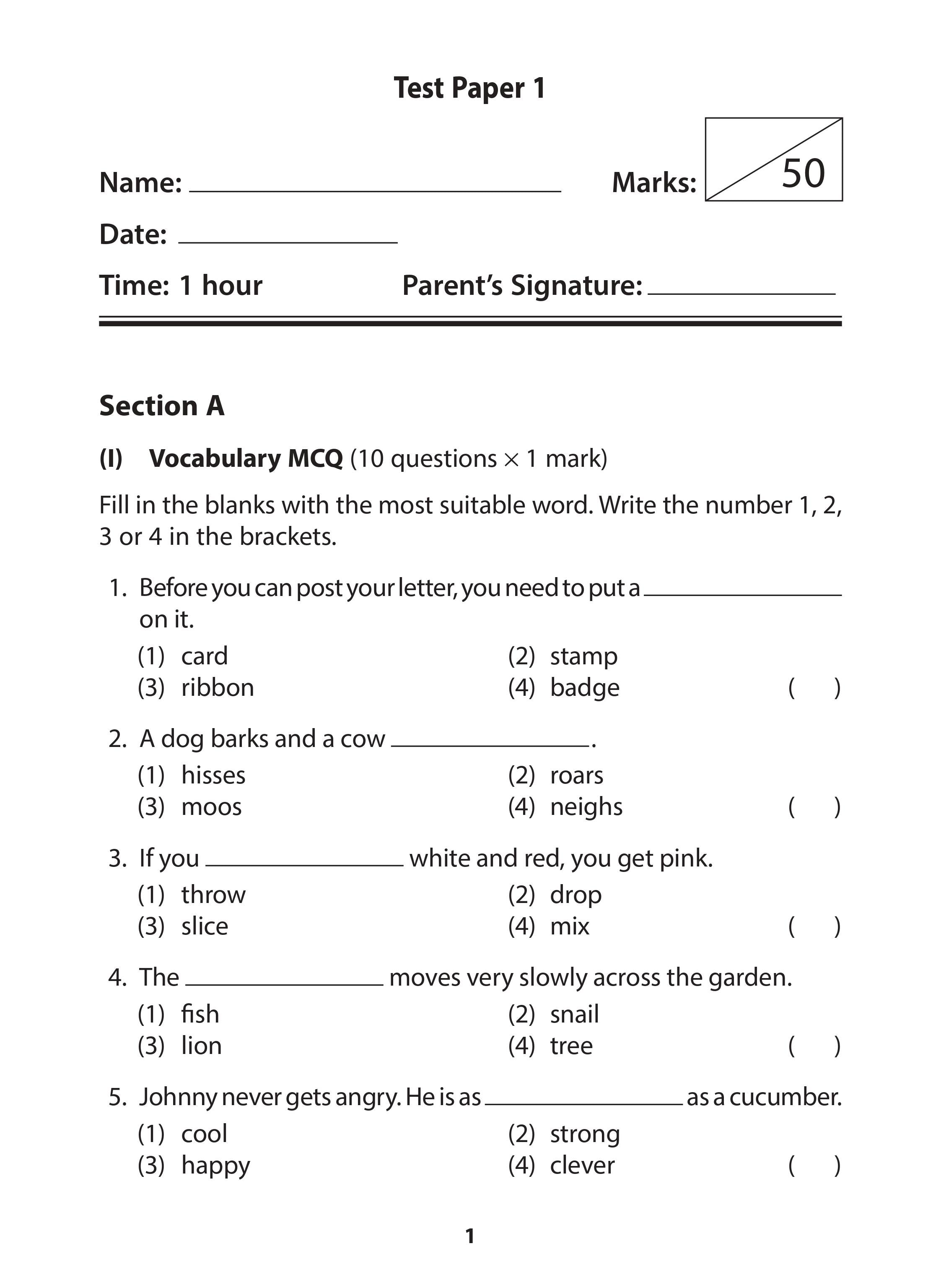 Head Start Programme K2 Challenging English Practice Papers for Higher-Ability Learners