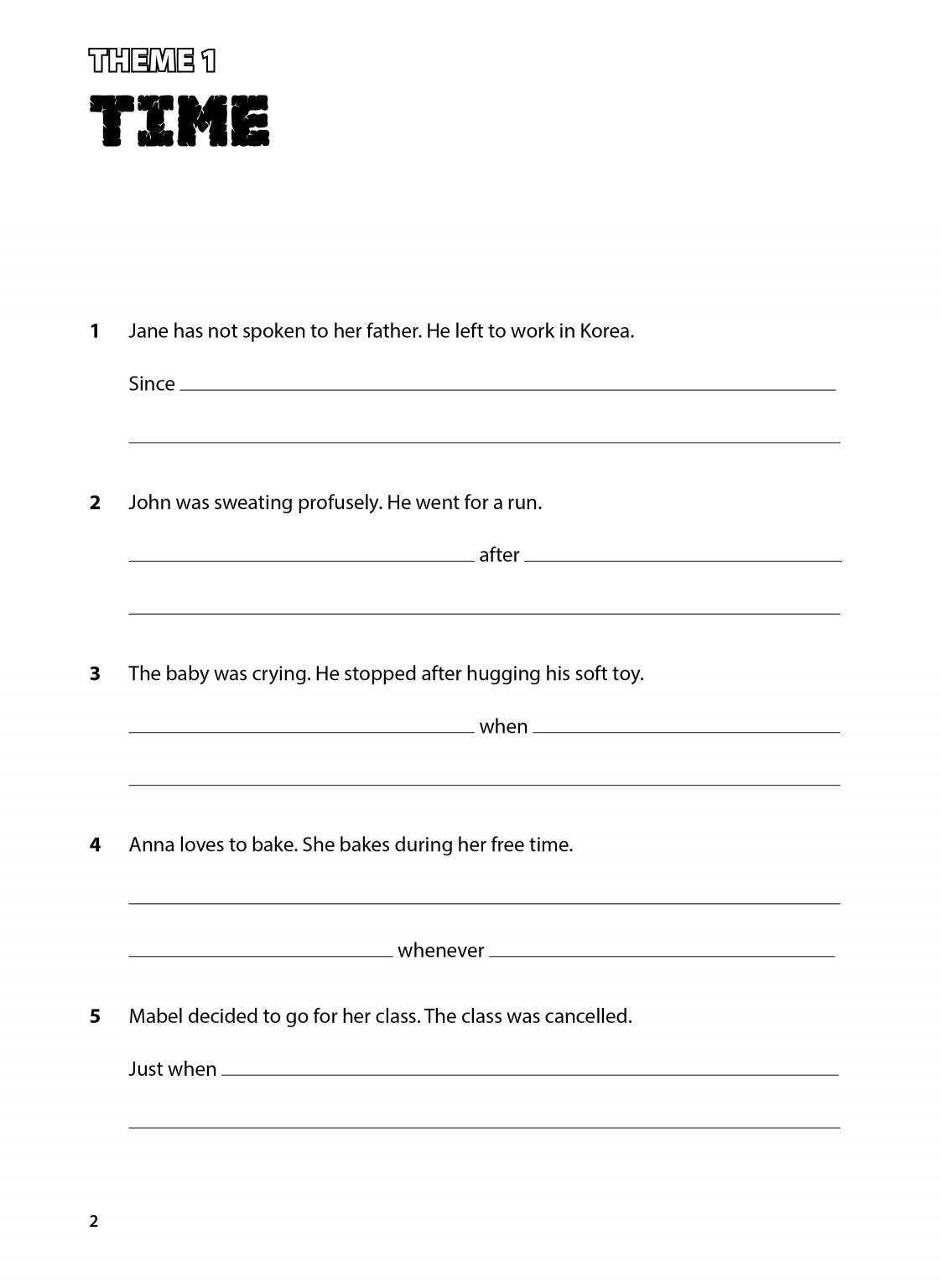 Upper Primary English Intensive Practice  Synthesis and Transformation