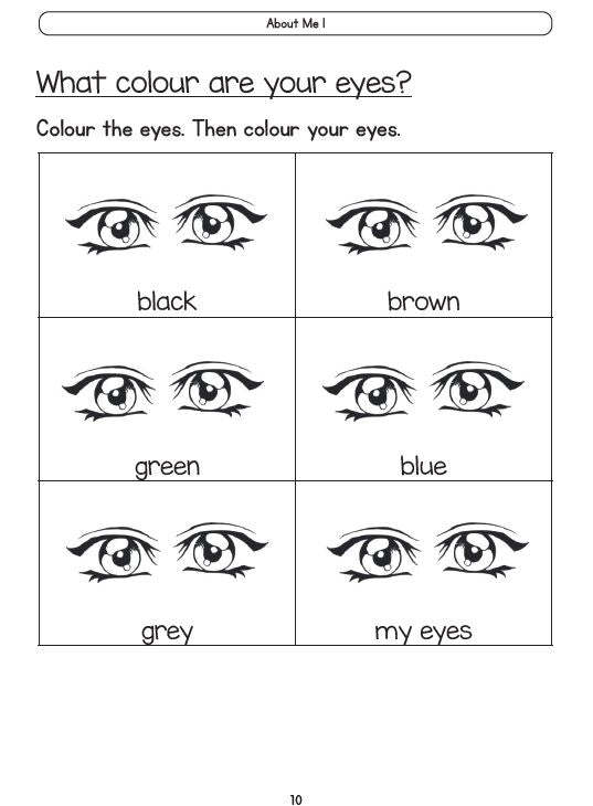 Pre-primary Preparatory Course English Activity Series for Early Learners Book 1  Myself