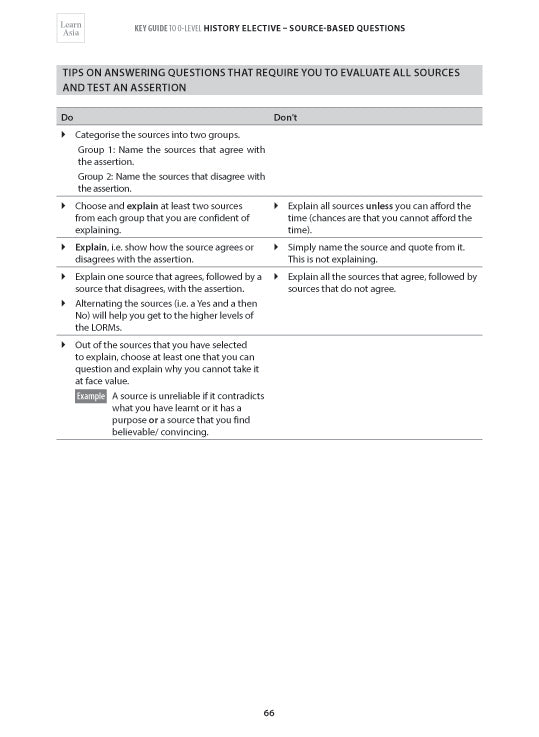 Key Guide O-Level History  Source-based Questions