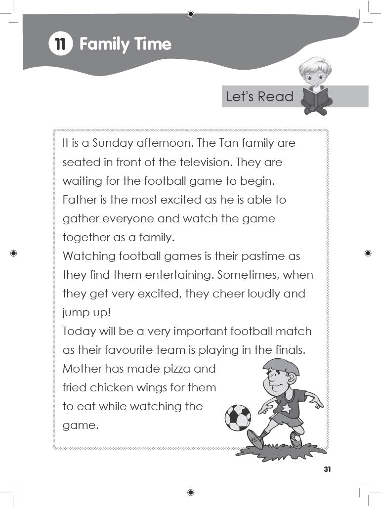 Pre-primary English Reading Comprehension