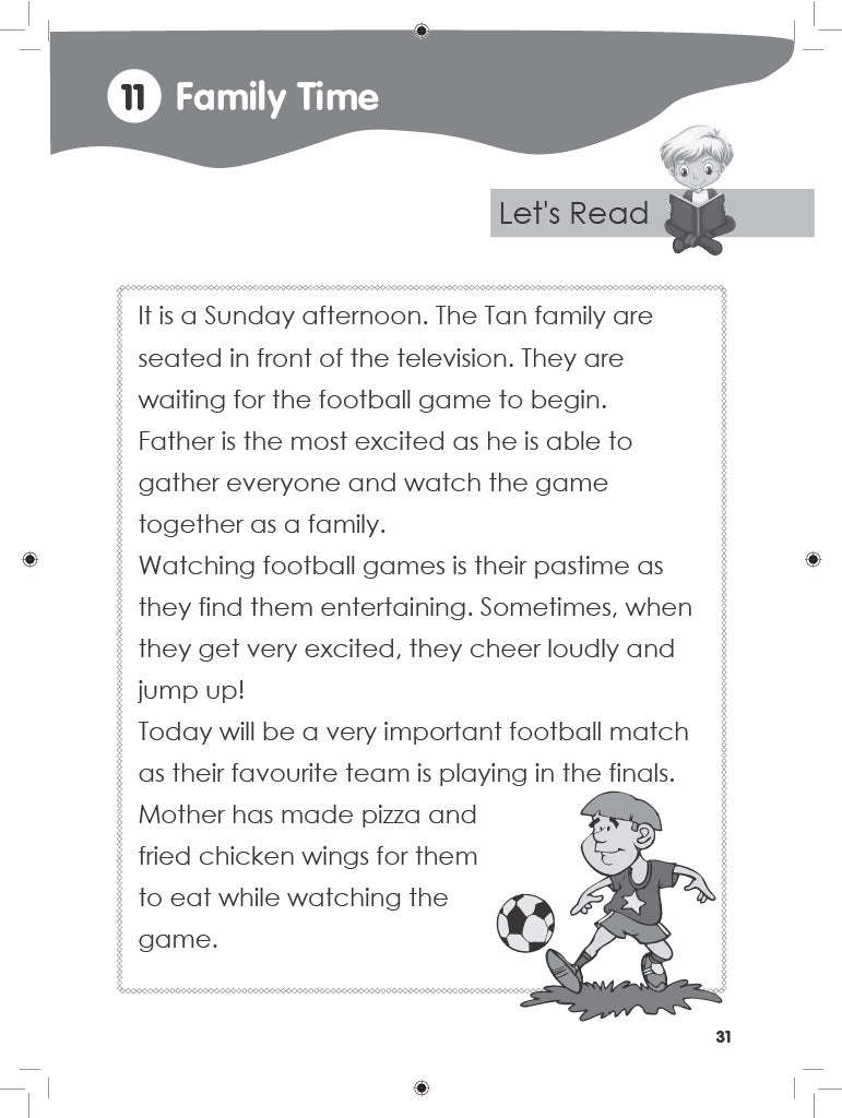 Pre-primary English Reading Comprehension