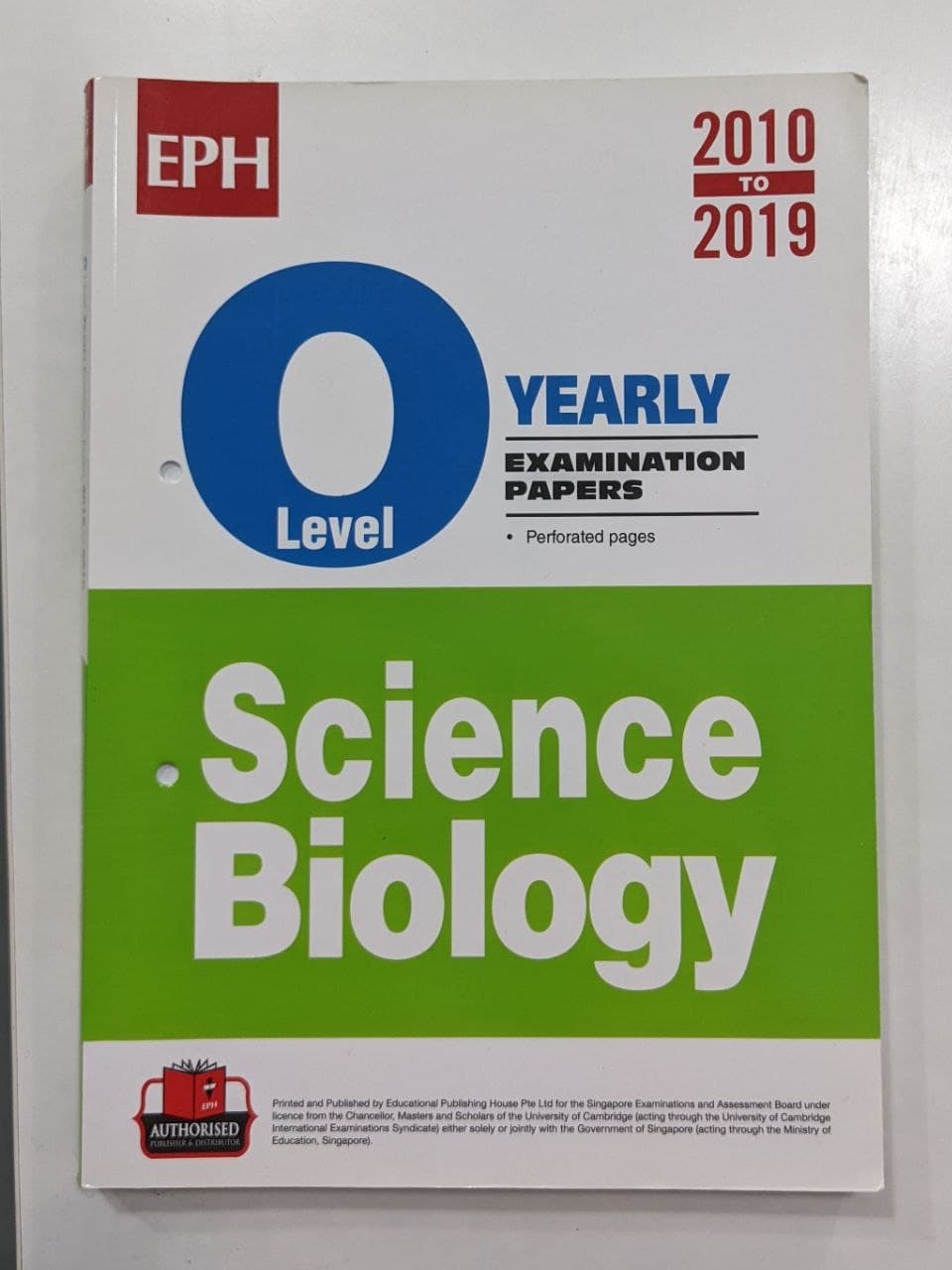 Science Biology O Level Yearly Examination Papers (2010 to 2019)