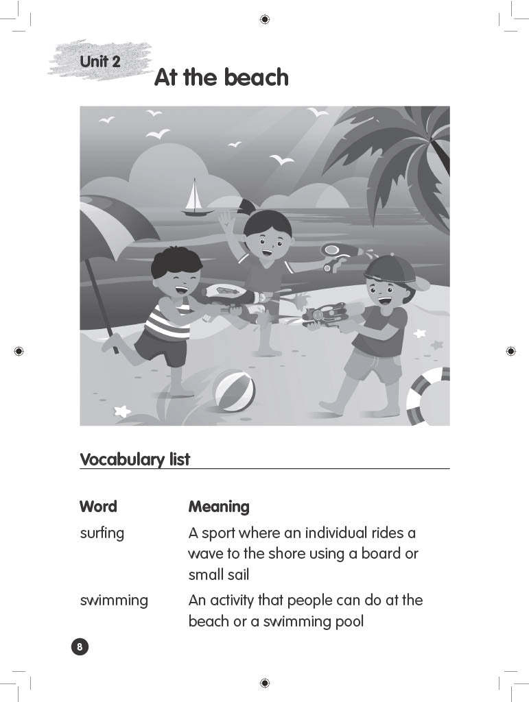 K2 to P1 Thematic English Vocabulary Practice