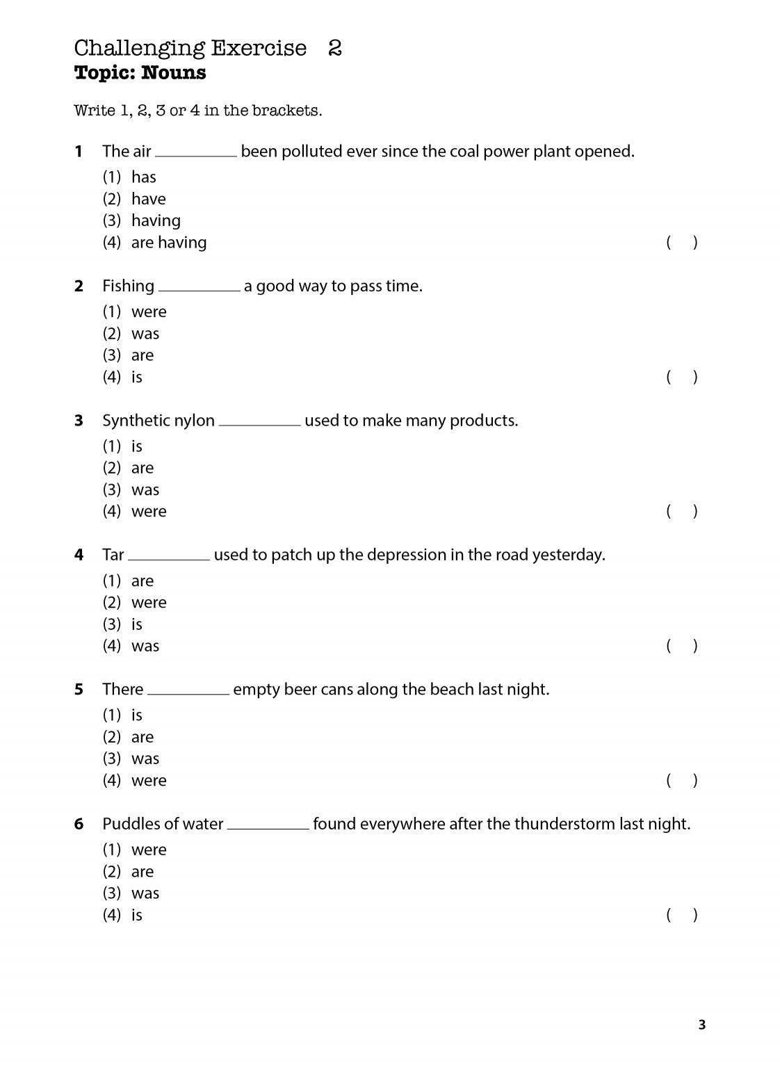 Upper Primary English Challenging Grammar Practice
