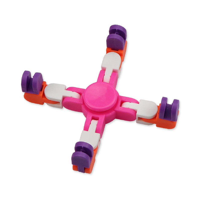 Creative Wacky Fidget Spinning Toy with Flexible Bendable Shapes