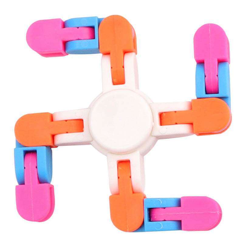 Creative Wacky Fidget Spinning Toy with Flexible Bendable Shapes