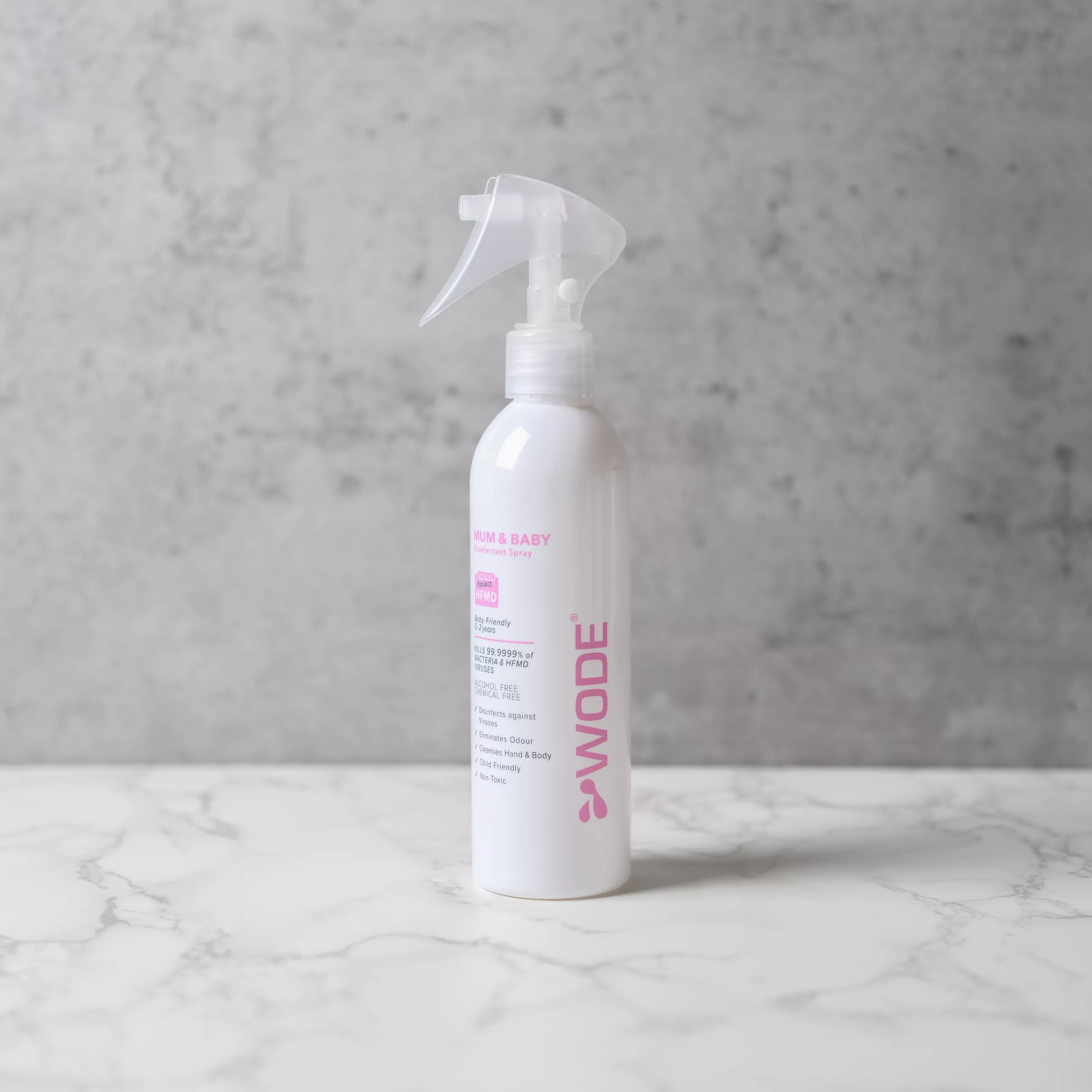 WODE Mum & Baby Disinfectant Spray 250ml (Suitable for age 2 & below)