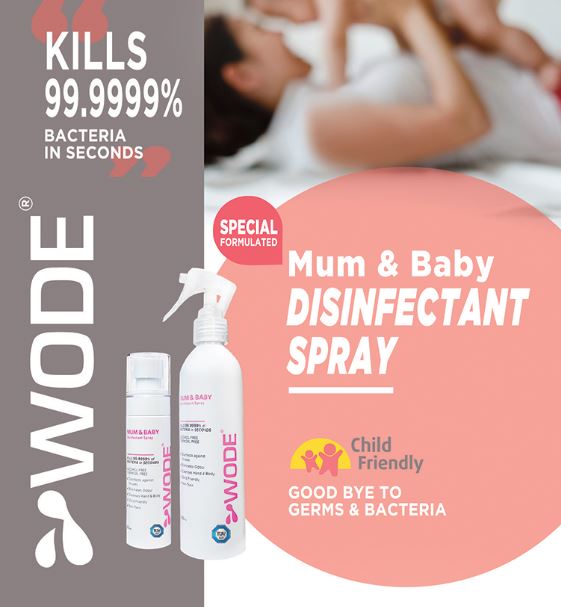 WODE Mum & Baby  Disinfectant Spray 80ml (Suitable for age 2 & below)