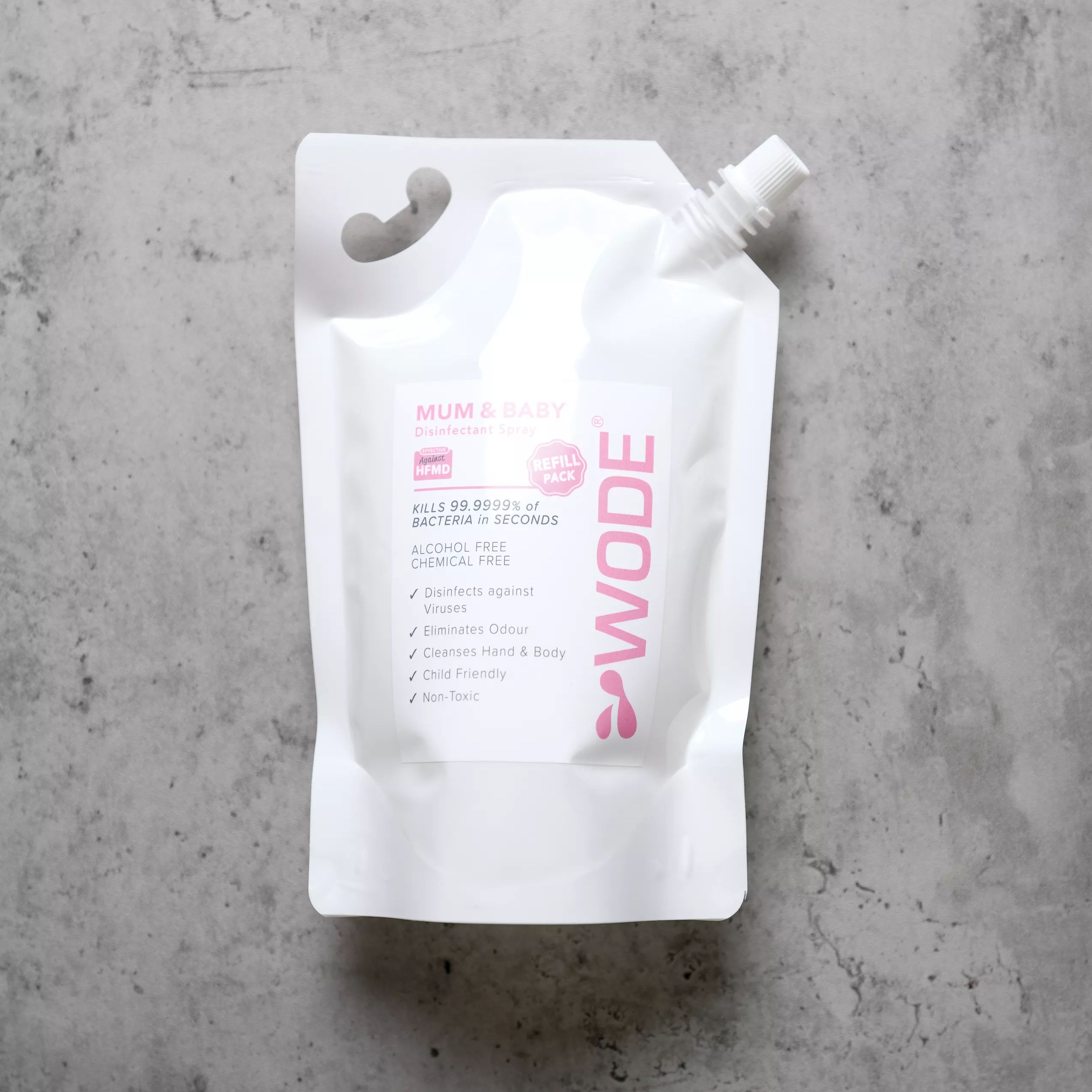 WODE Mum & Baby Disinfectant Spray Refill 500ml (Suitable for age 2 & below)