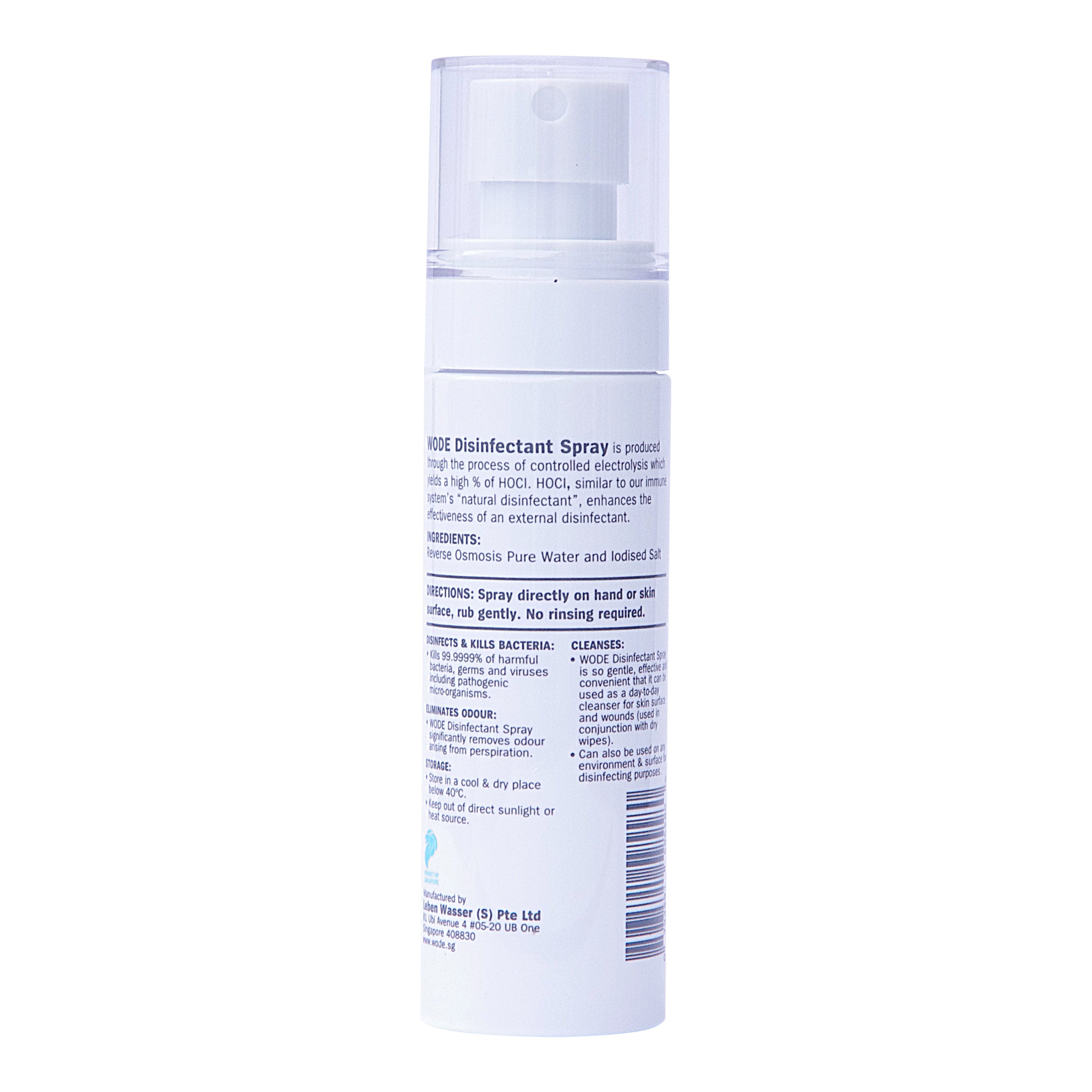 WODE Hand & Body Disinfectant Spray 80ml
