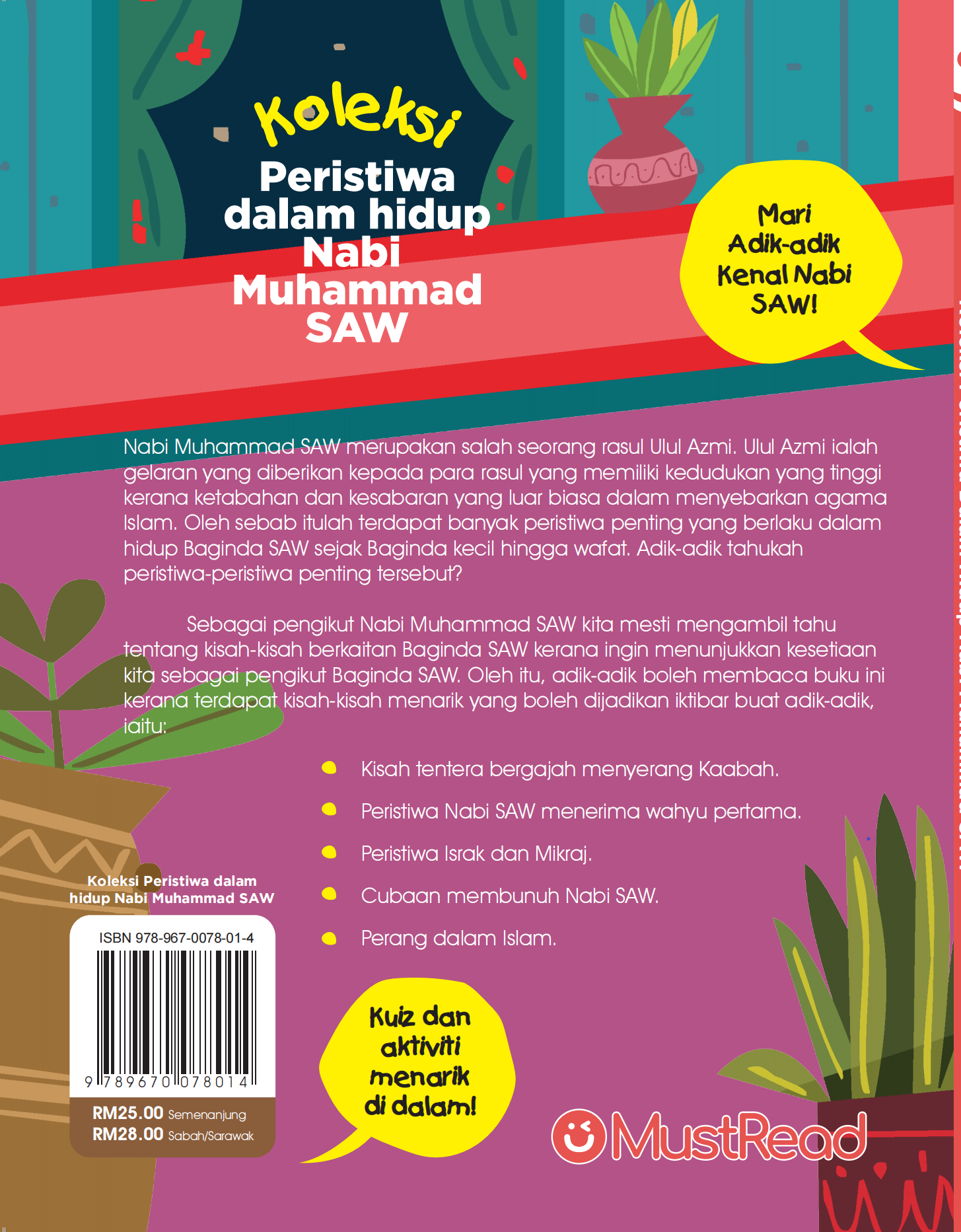 [AKAN TERBIT] PRE ORDER - KOLEKSI PERISTIWA DALAM HIDUP NABI MUHAMMAD SAW