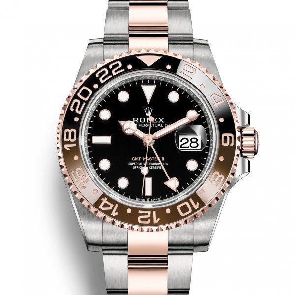 【2024】ROLEX GMTマスターⅡ ウォッチ : エバーローズロレゾール - オイスタースチール＆18 CT エバーローズゴールド - M126711CHNR