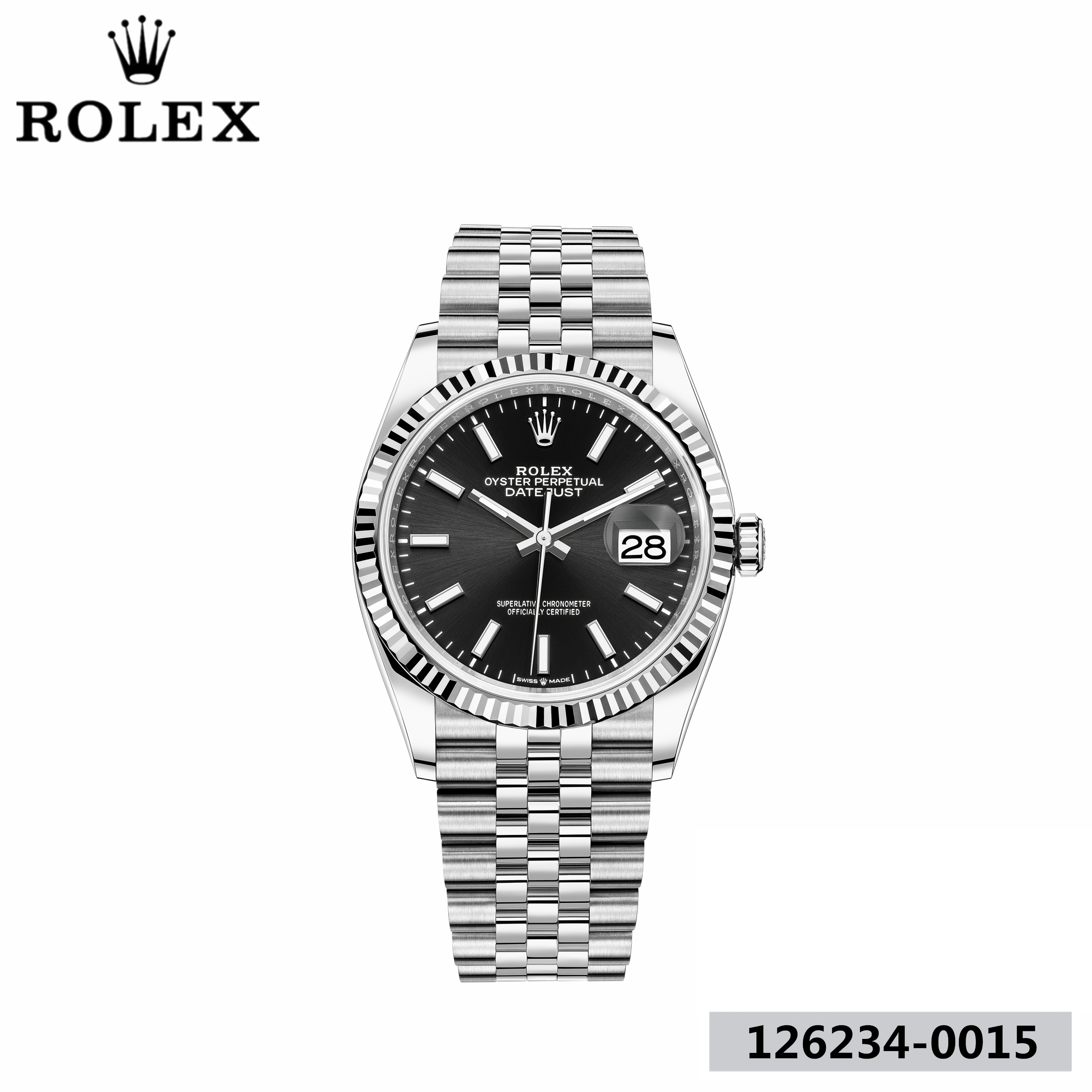 ROLEX デイトジャスト 36 オイスター 36 mm オイスタースチール＆ホワイトゴールド