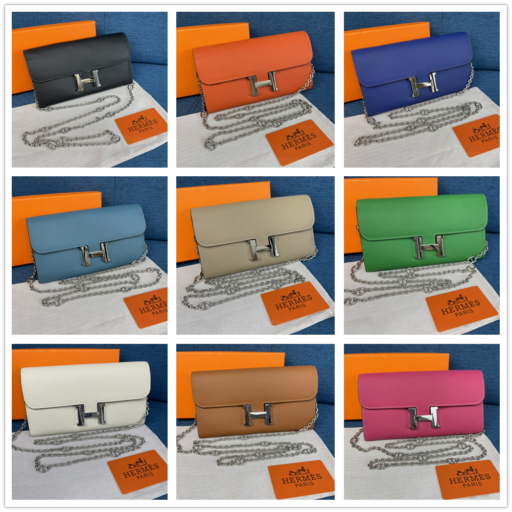 【2024】HERMÈS ショルダー & 長財布 9カラー 22X11CM