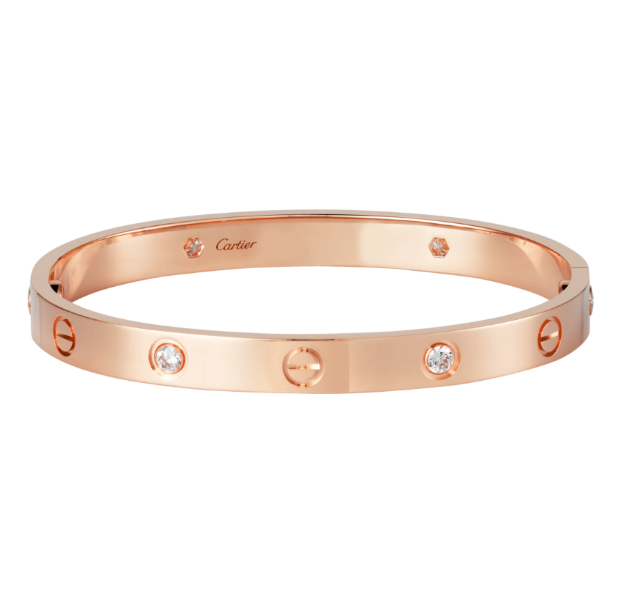 【Cartier】カルティエ LOVE BRACELET, 4 DIAMONDS ブレスレット、ダイヤモンド4個