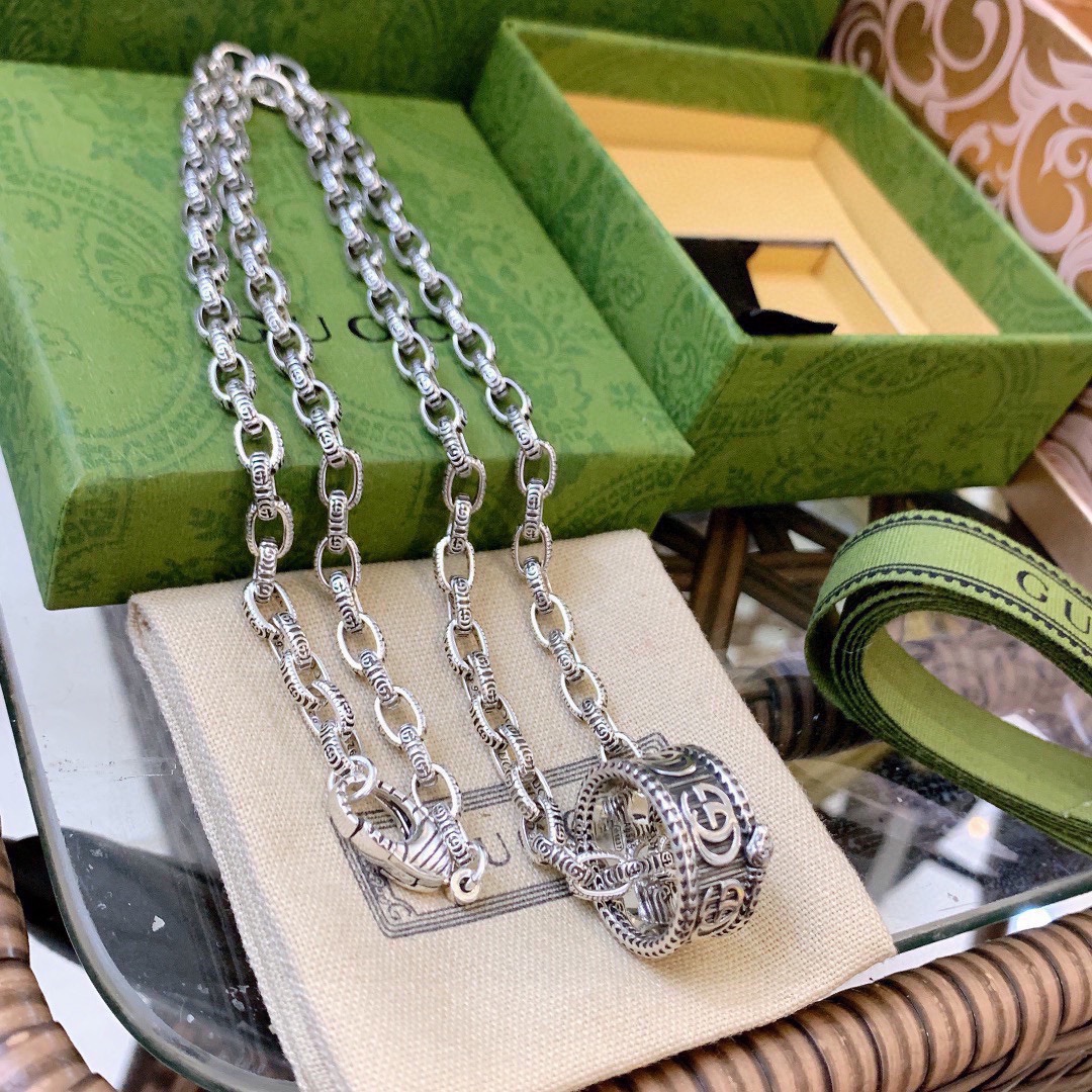 【2024】【GUCCI】ネックレス、新しいネックレス万能シンプルファッションオーナメント