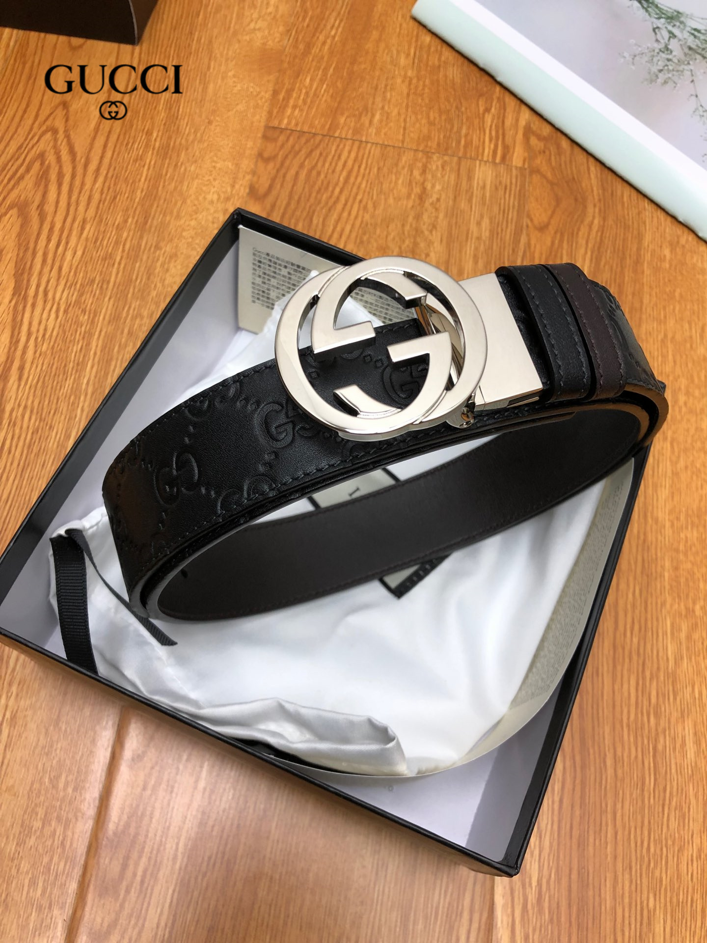 【GUCCI】(クッチ) 3.7cmベルト メンズ