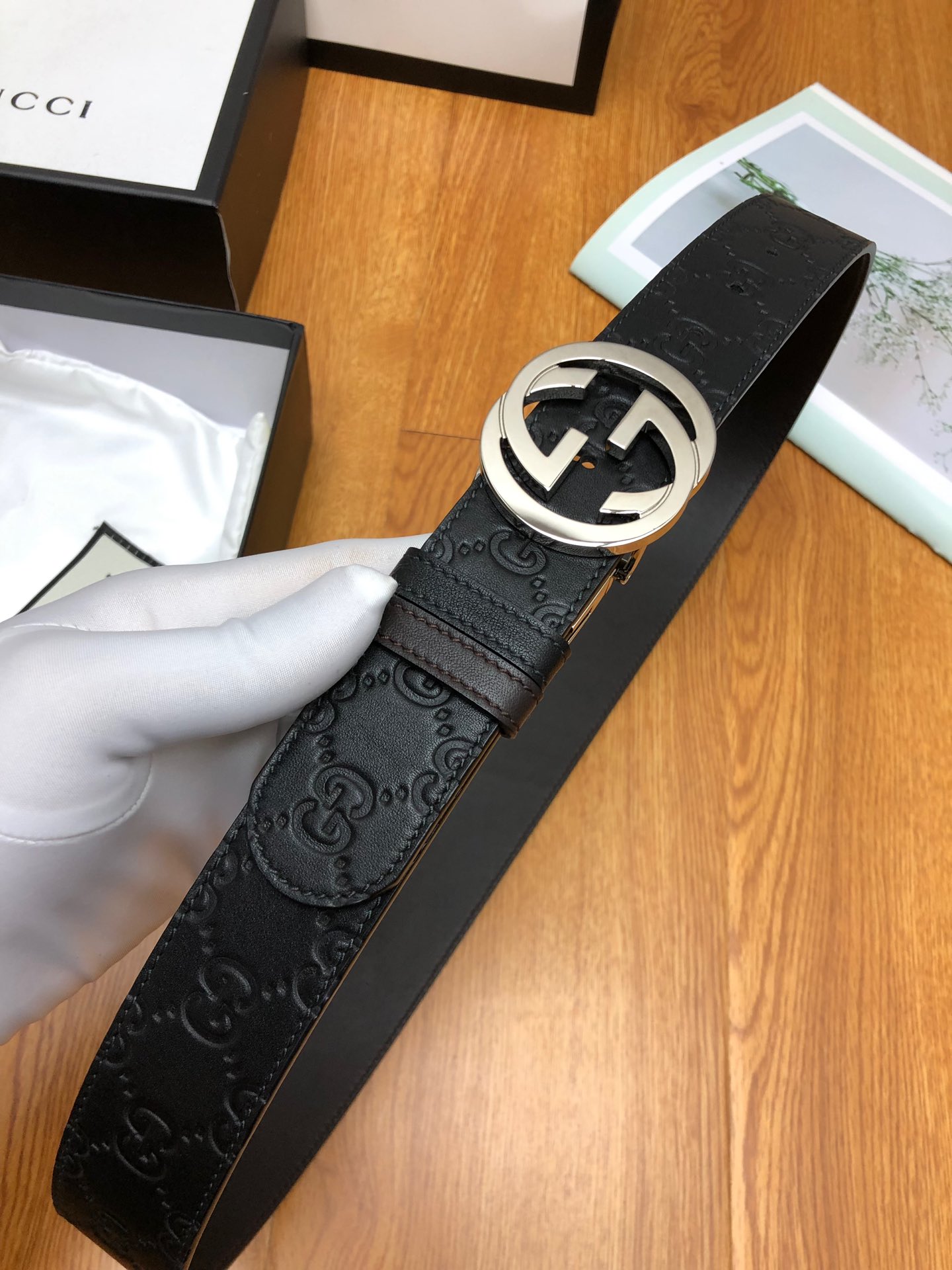 【GUCCI】(クッチ) 3.7cmベルト メンズ