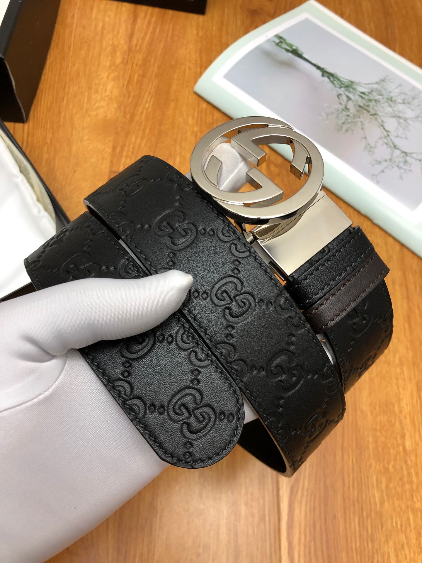 【GUCCI】(クッチ) 3.7cmベルト メンズ