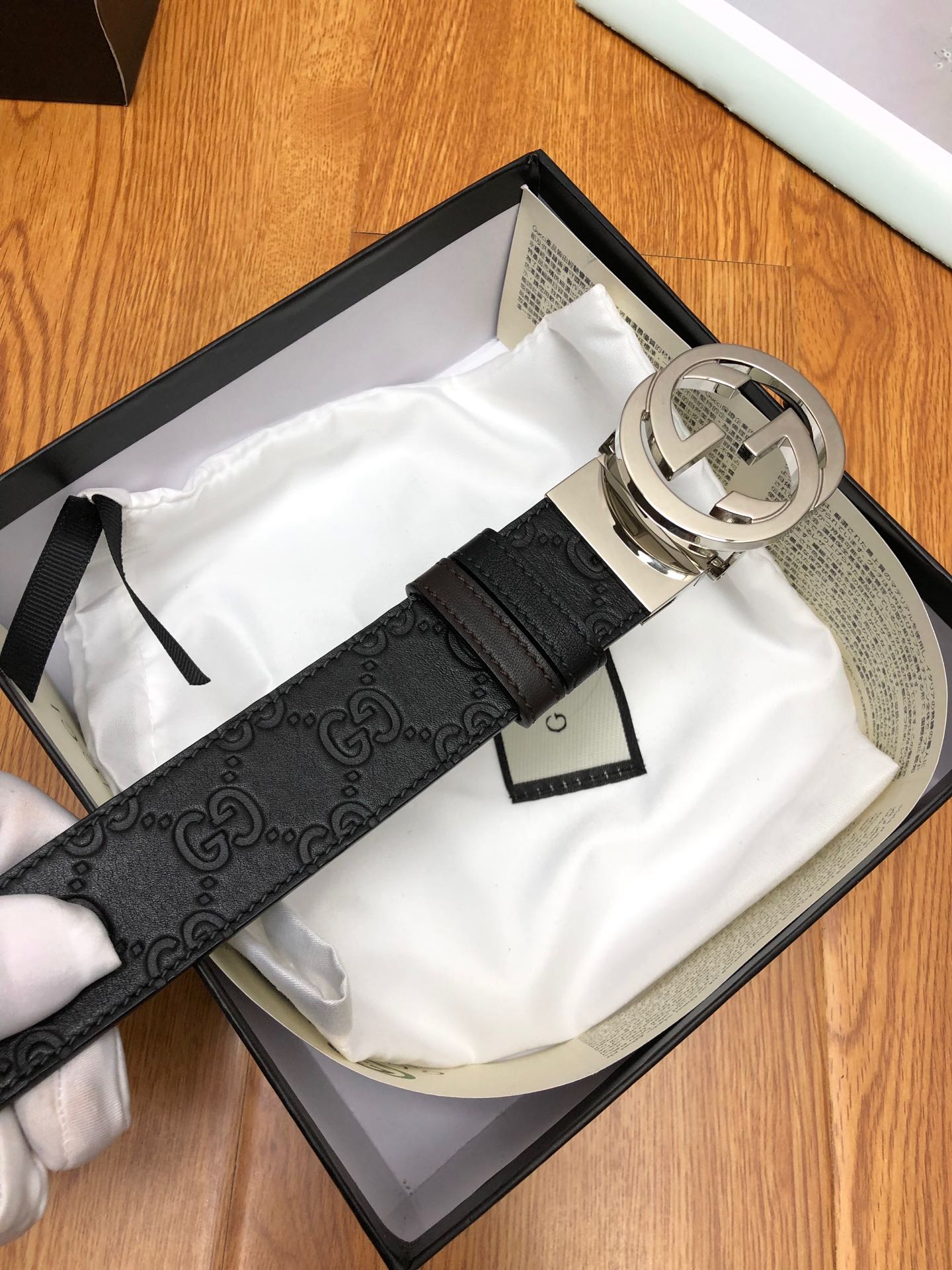 【GUCCI】(クッチ) 3.7cmベルト メンズ