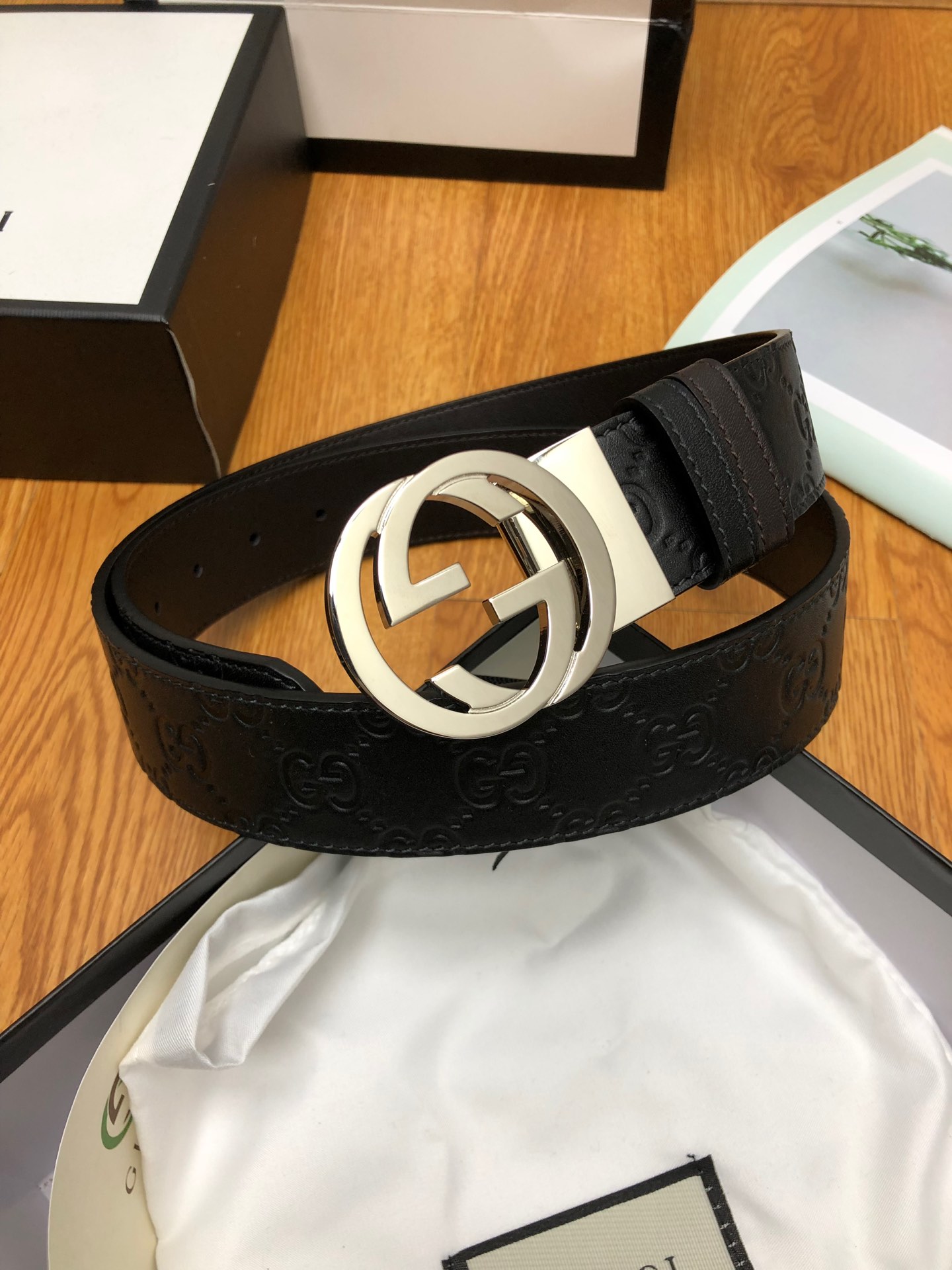 【GUCCI】(クッチ) 3.7cmベルト メンズ