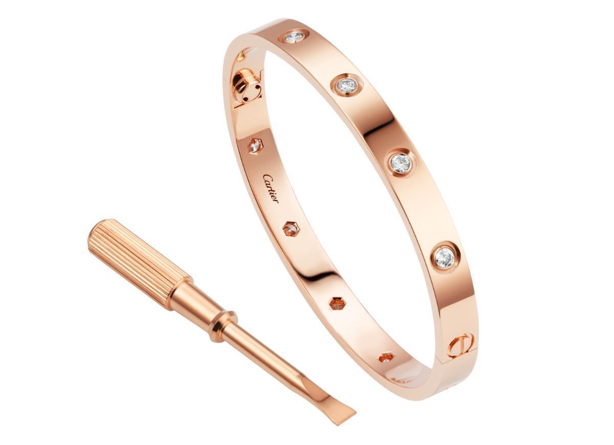 【Cartier】カルティエ LOVE BRACELET, 10 DIAMONDS ブレスレット、ダイヤモンド10個