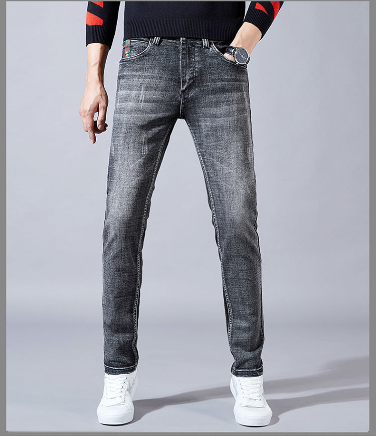 【2024】Gucci公式旗艦店 刺繍ロゴ 　新作ジーンズ