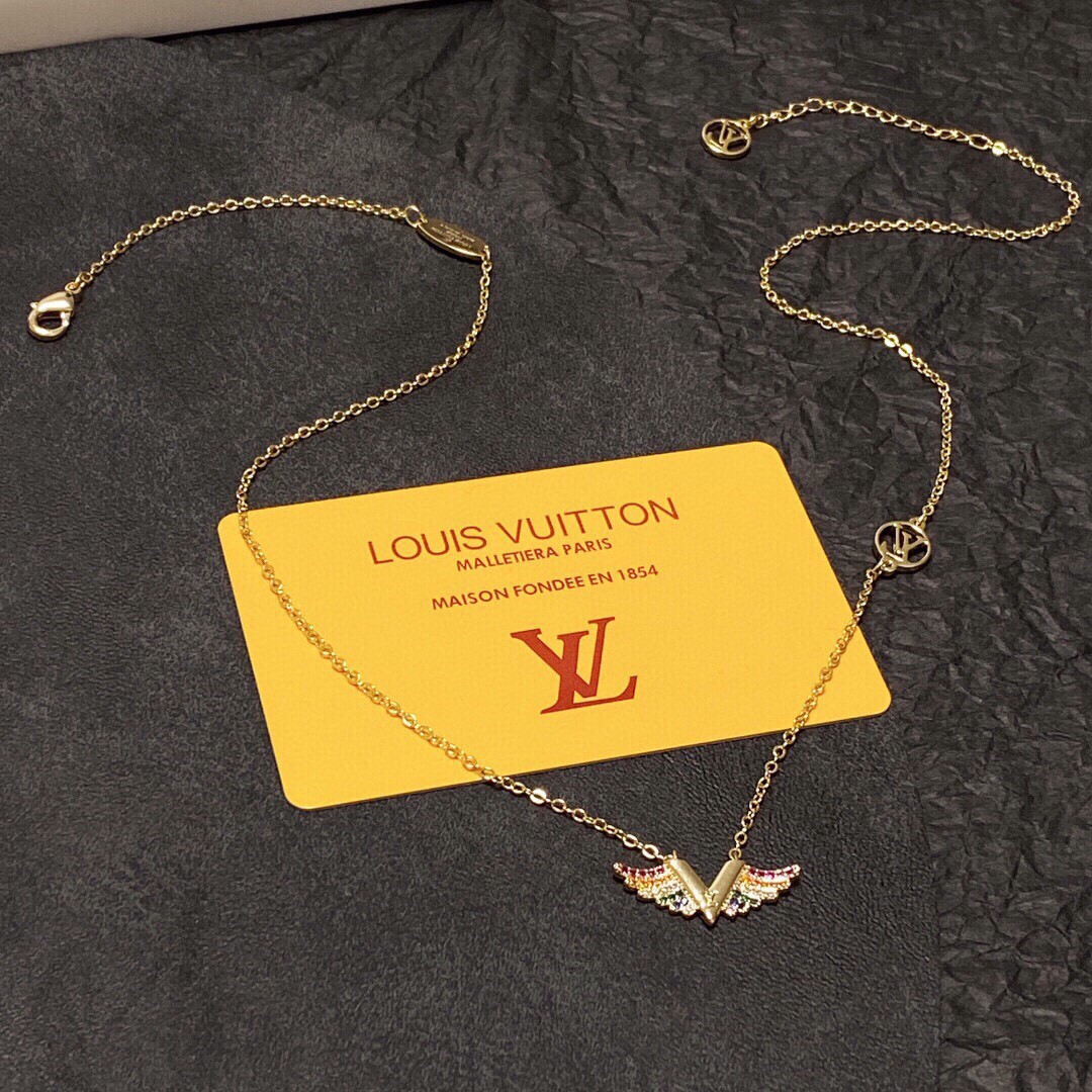 【LOUIS VUITTON 】ネックレス、新しいネックレス万能シンプルファッションオーナメント