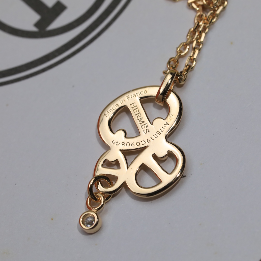 【HERMES 】ネックレス、新しいネックレス万能シンプルファッションオーナメント