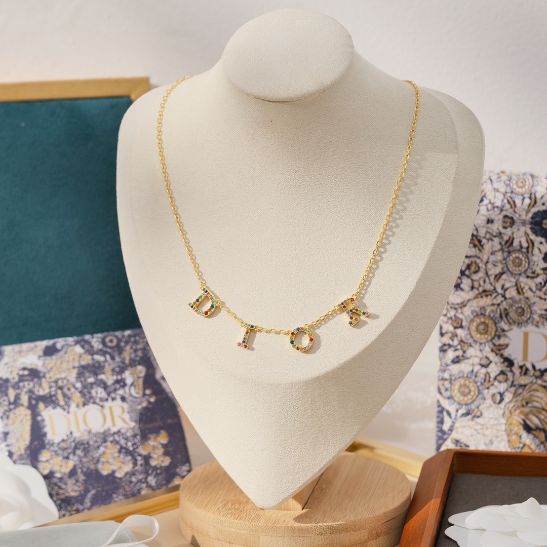 【2024】【 DIOR】ネックレス、新しいネックレス万能シンプルファッションオーナメント