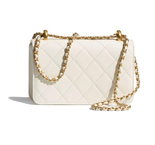 【2024】【CHANEL】ミニ フラップ バッグ ホワイト