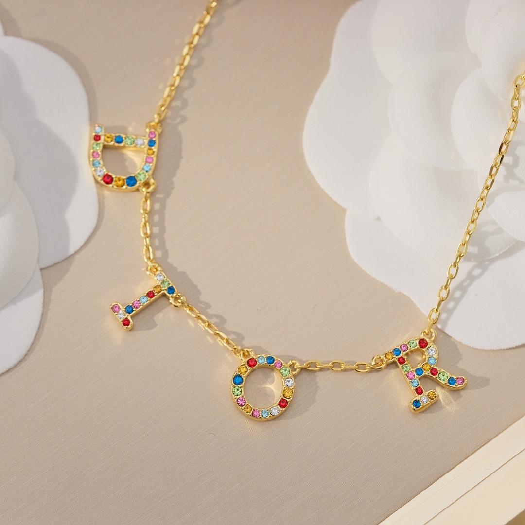 【2024】【 DIOR】ネックレス、新しいネックレス万能シンプルファッションオーナメント