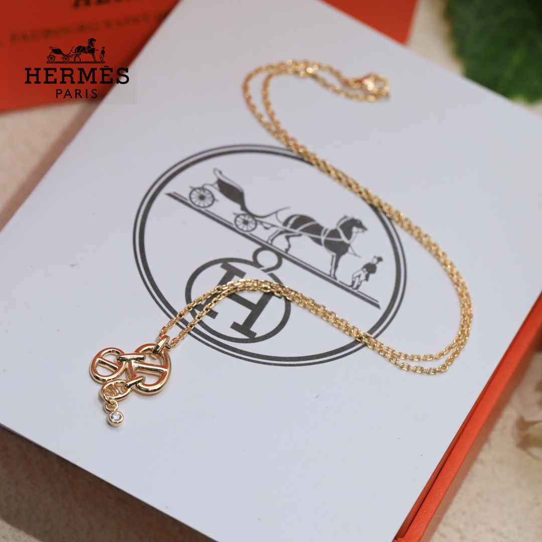 【HERMES 】ネックレス、新しいネックレス万能シンプルファッションオーナメント